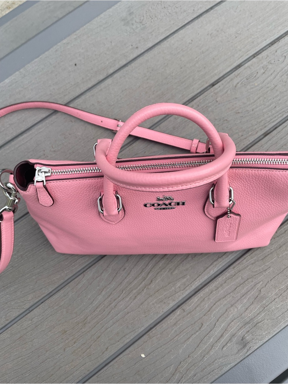 Coach Pink Georgia Satchel with Silver Hardware - Picture 2 of 16